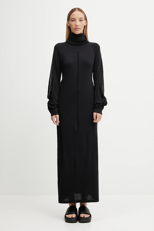 Y-3 dress Hooded Knit maxi black JX2300
