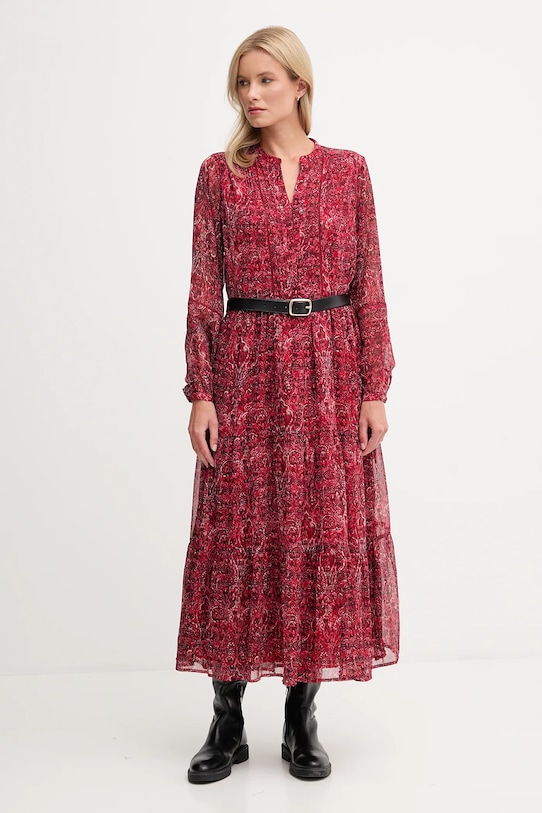 Šaty Pepe Jeans PL9537703 burgundské AW25