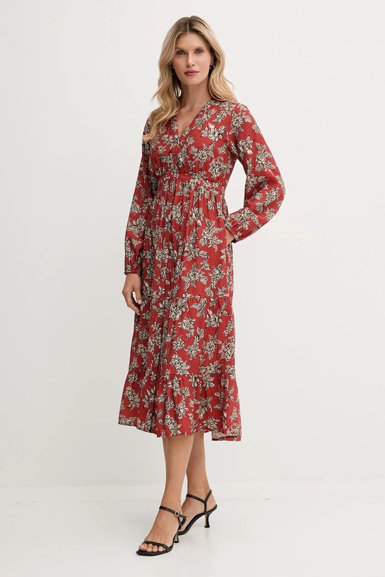 Pepe Jeans sukienka PL9537695 pomarańczowy AW25