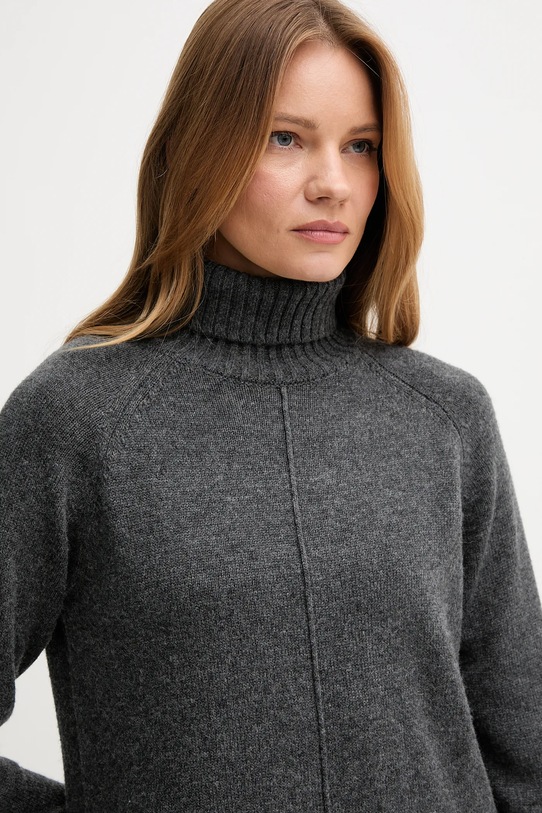 Pepe Jeans sukienka z dodatkiem wełny szary PL9537714