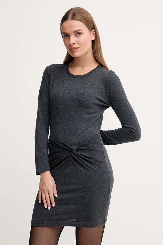 Pepe Jeans sukienka z elastanem szary PL9537725