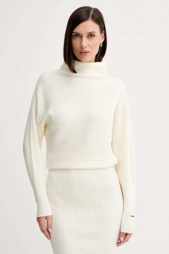 Vlněné šaty Twinset mini béžová 252LI3QAA