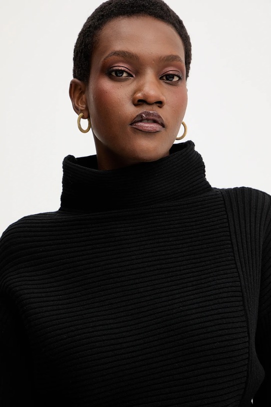 Vlnená sukňa Twinset čierna 252LI3QAA