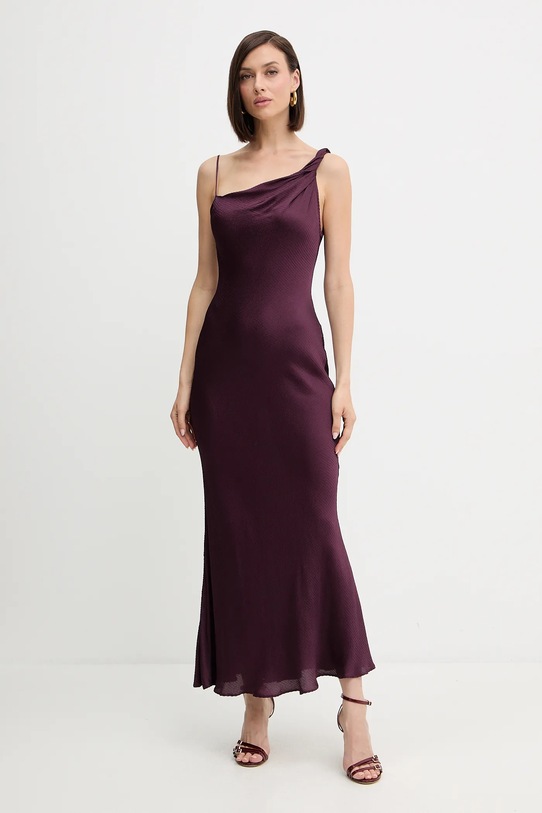 Twinset sukienka rozkloszowany bordowy 252TP2360