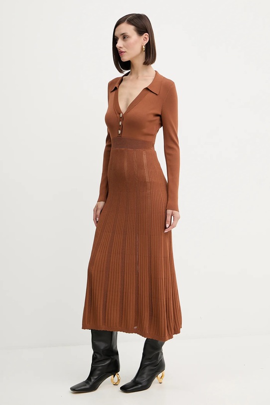 Twinset sukienka 252TP3110 brązowy AW25
