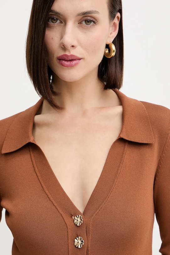 Twinset sukienka brązowy 252TP3110