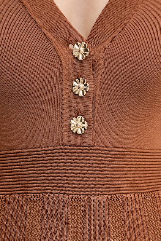 Twinset sukienka 252TP3110 brązowy