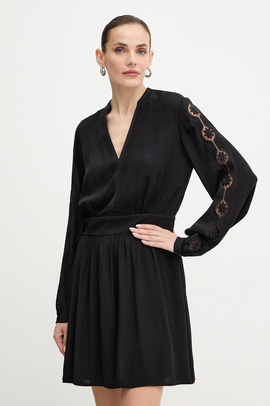 Twinset sukienka rozkloszowany czarny 252TP2150