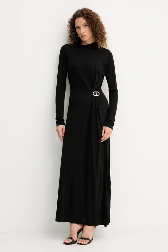 Twinset sukienka długi czarny 252TP2024