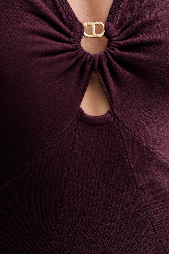 Šaty Twinset 252TP3140 burgundské