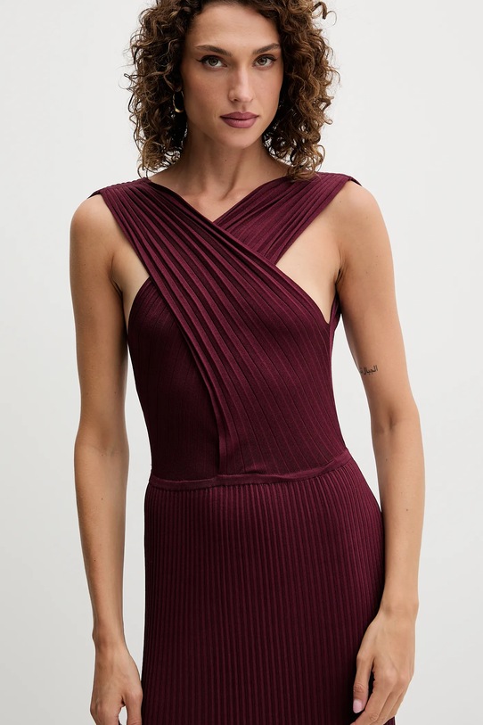 Twinset rochie burgundia 252TP3160