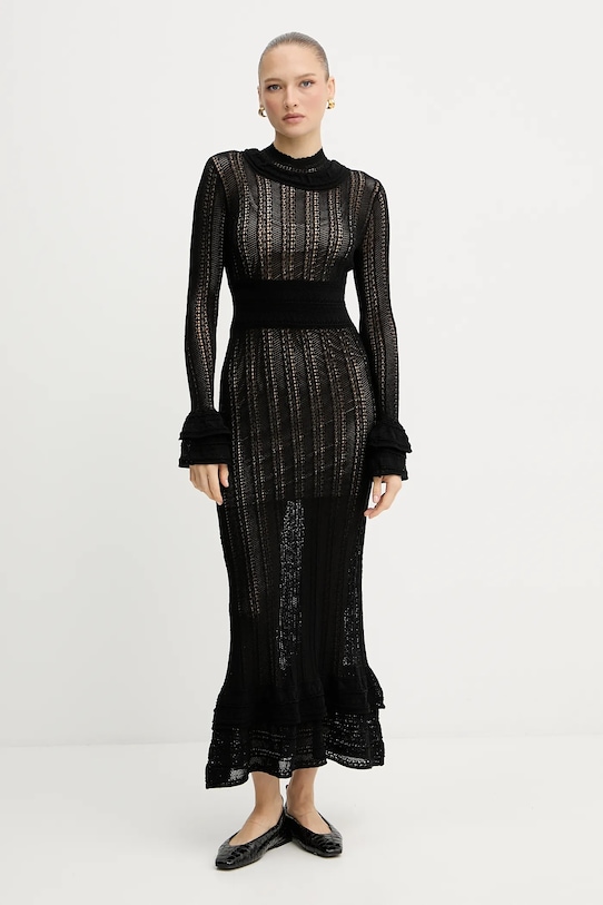 Twinset vestito maxi nero 252TP3182