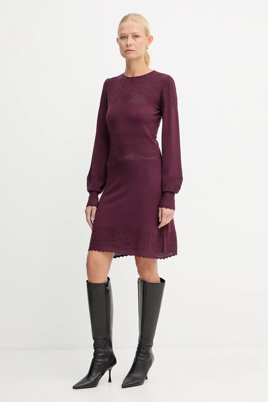 Сукня Twinset 252TP3083 бордо AW25