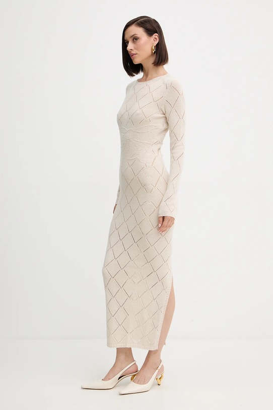 Vlněné šaty Twinset 252TP3470 béžová AW25