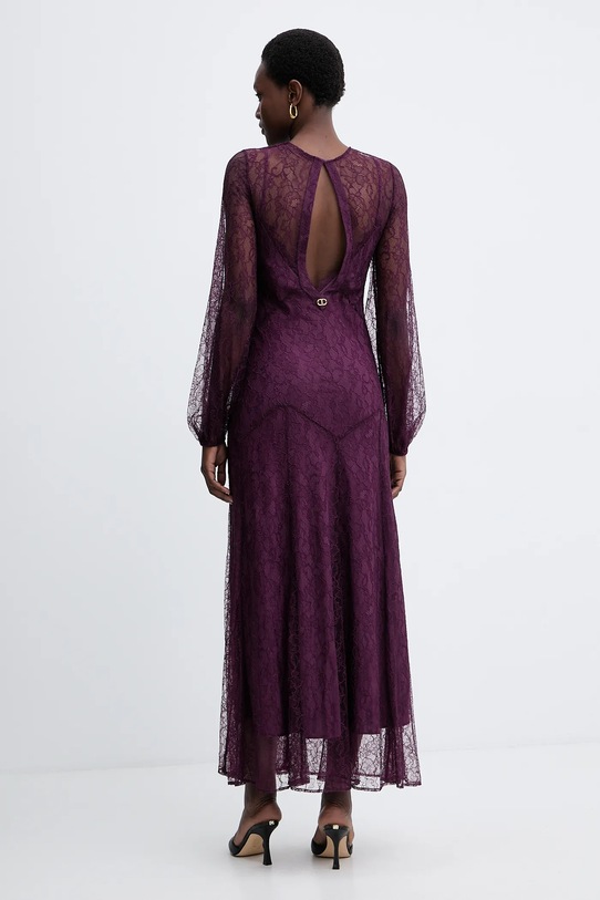 Odzież Twinset sukienka 252TT2261 fioletowy