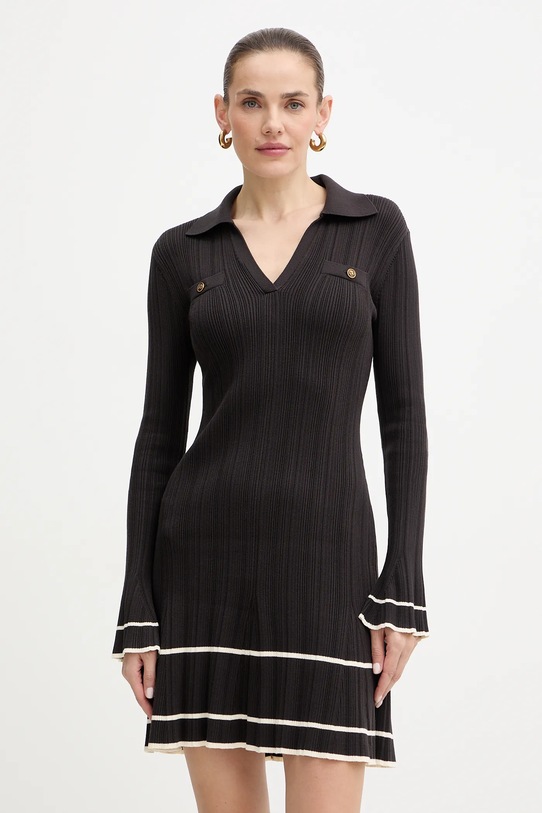 Twinset sukienka casual brązowy 252TT3230