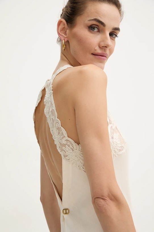 Twinset sukienka beżowy 252TT2240