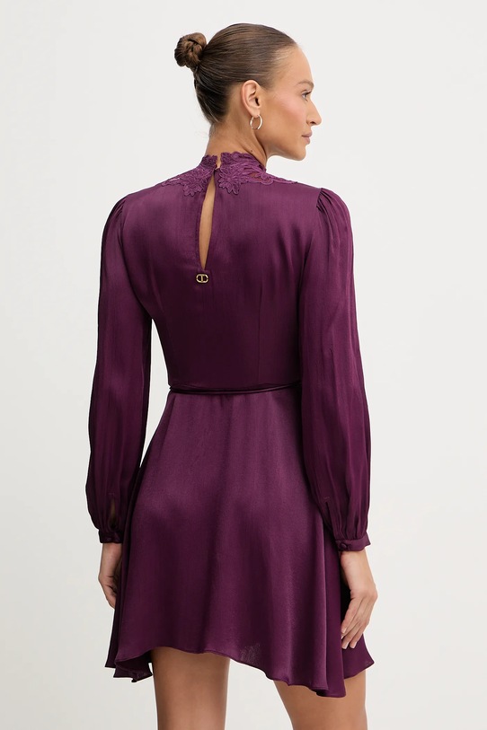 Odzież Twinset sukienka 252TT2245 fioletowy