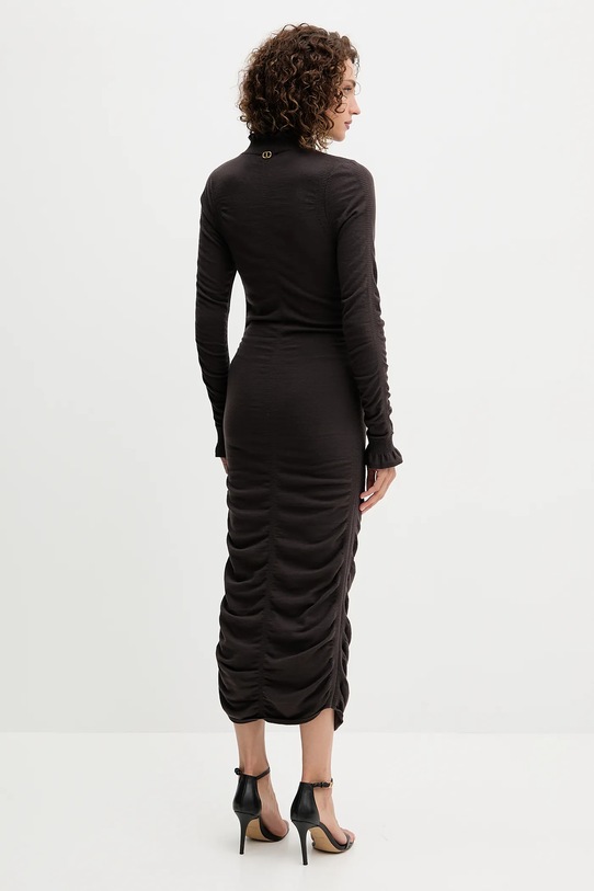 Îmbrăcăminte Twinset rochie cu lână 252TT3152 maro