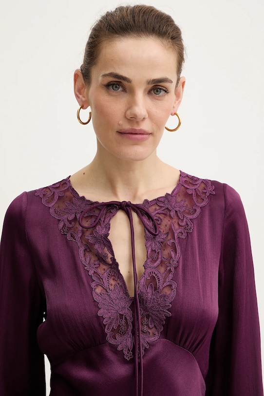 Twinset sukienka fioletowy 252TT2244