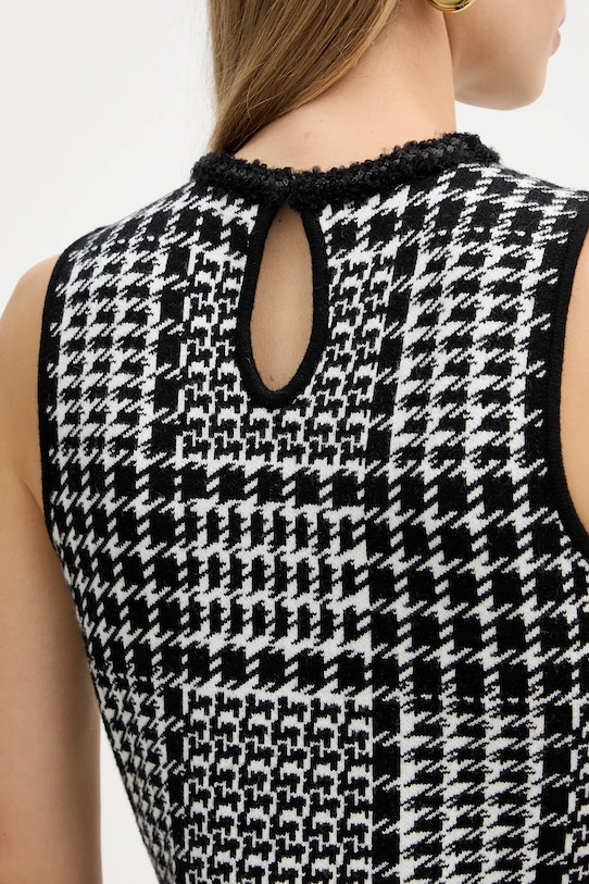 Twinset sukienka z dodatkiem wełny 252TT3042 biały