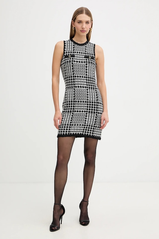 Φόρεμα με προσθήκη μαλλιού Twinset 252TT3042 μαύρο AW25