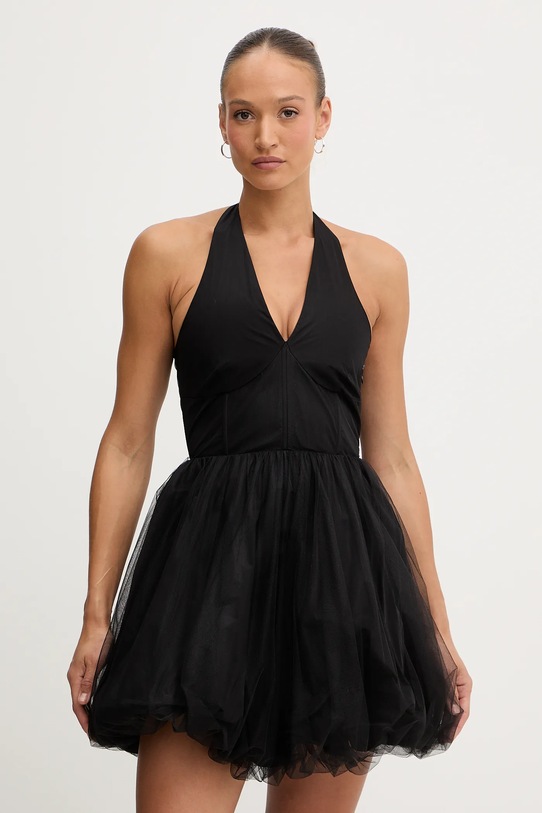 Φόρεμα Twinset μυτερό άκρο μαύρο 252TT2283