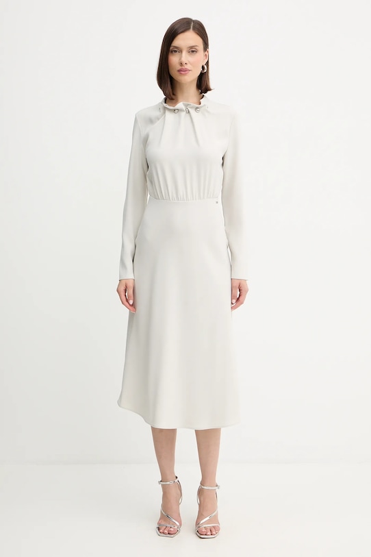 Armani Exchange rochie midi gri XW000735.AF16125
