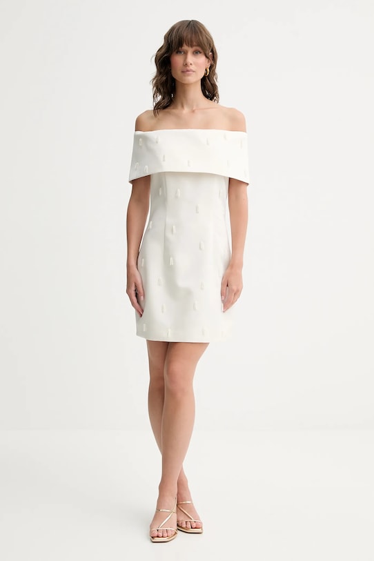 Rotate sukienka 114188857 beżowy AW25