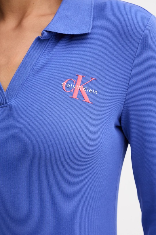 Šaty Calvin Klein Jeans LV047D214G fialová