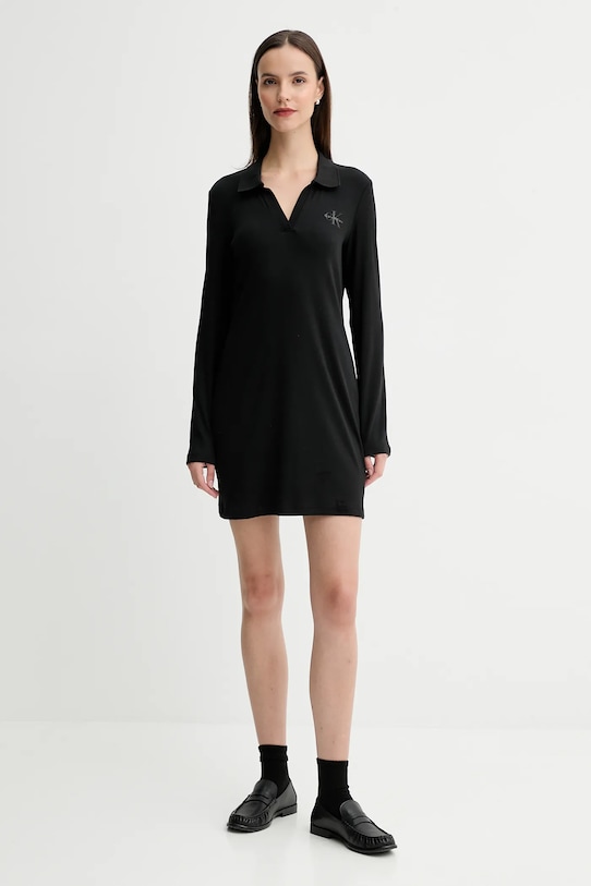 Φόρεμα Calvin Klein Jeans LV047D214G μαύρο AW25