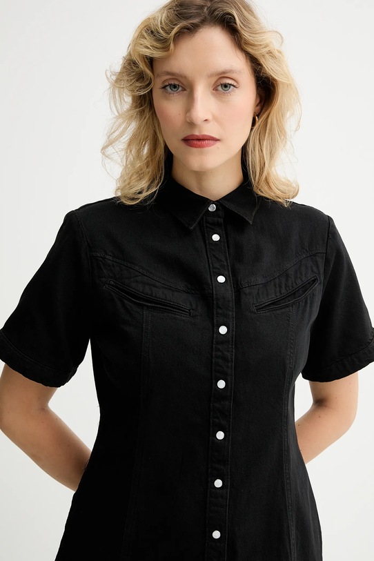 Levi's sukienka jeansowa czarny 001HR