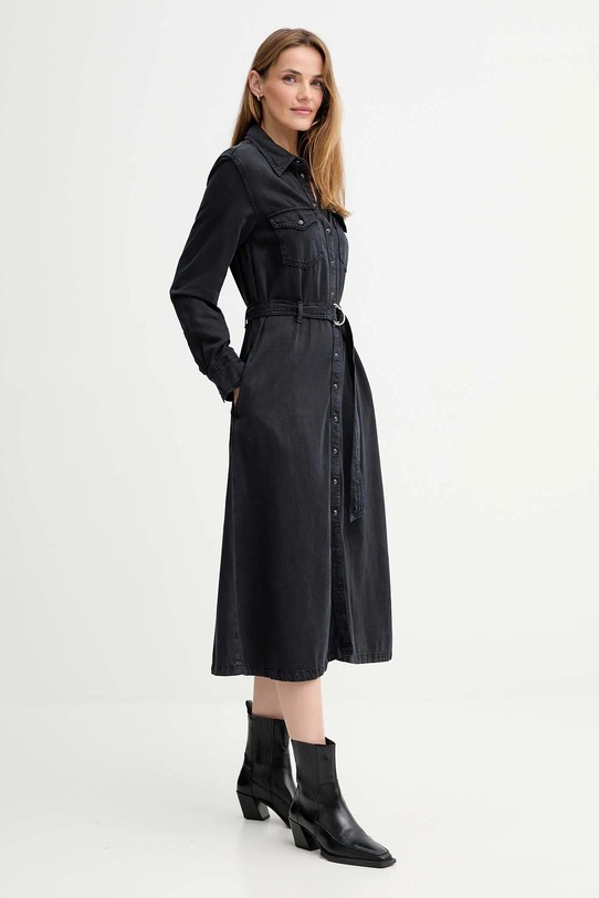 Levi's sukienka jeansowa 004H3.0001 czarny AW25