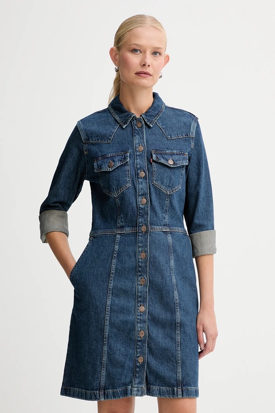 Levi's sukienka z elastanem niebieski A7592.0006