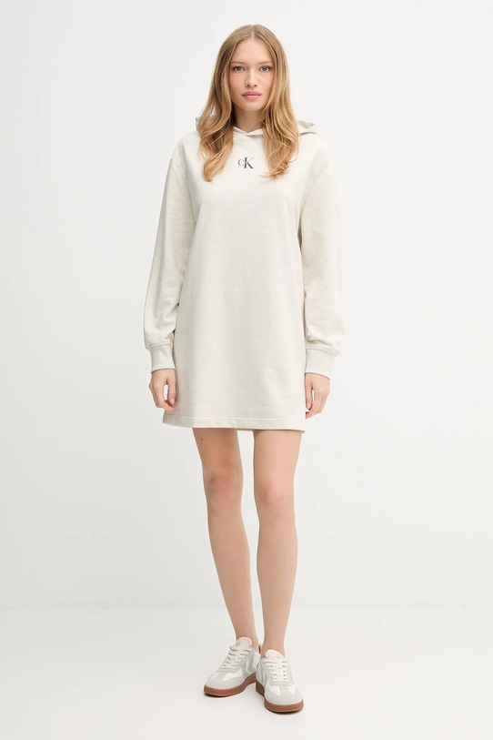 Šaty Calvin Klein Jeans LV047D229G šedá AW25