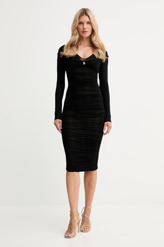 Elisabetta Franchi rochie midi negru AB84852E3