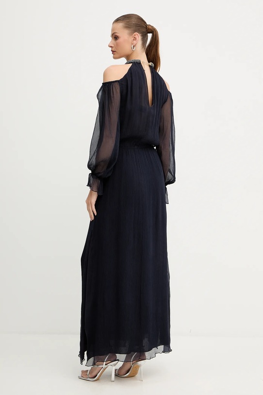 Luisa Spagnoli rochie de matase 542359 bleumarin AW25