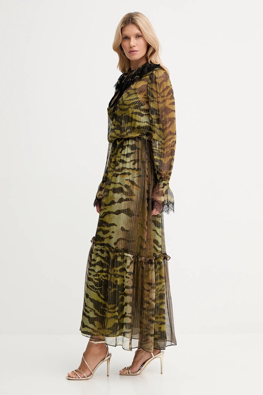 Μεταξωτό φόρεμα Luisa Spagnoli 542356 πράσινο AW25