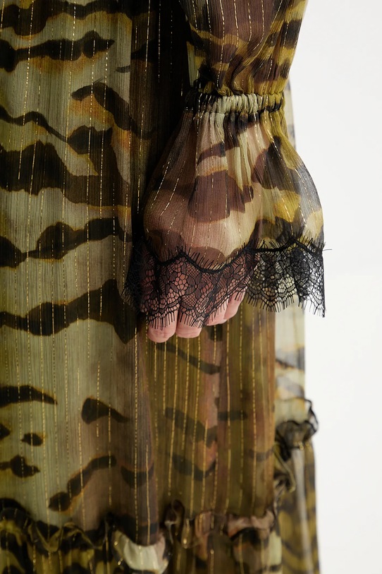 Μεταξωτό φόρεμα Luisa Spagnoli 542356 πράσινο