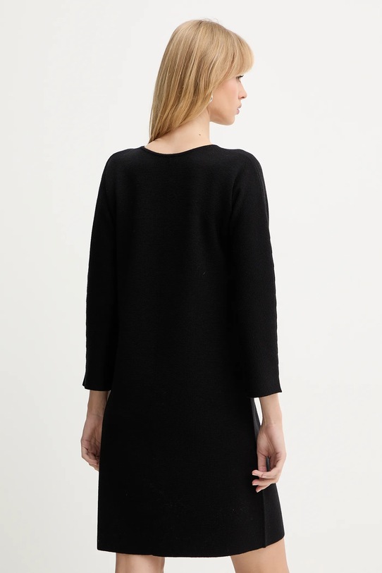 Odzież Luisa Spagnoli sukienka wełniana 100057 czarny