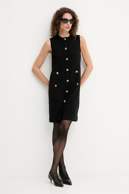 Luisa Spagnoli rochie din lână 100065.LS negru AW25
