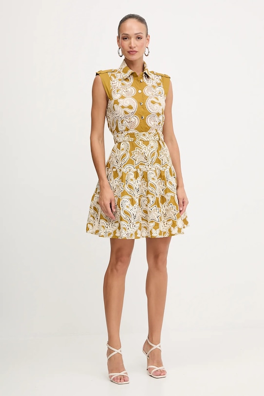 Morgan sukienka bawełniana ROILA zielony AW25