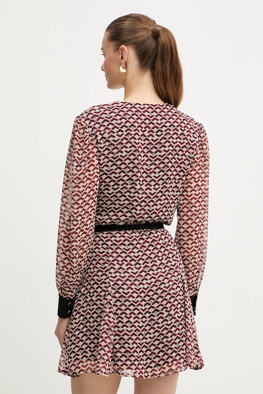 Odzież Liu Jo sukienka MF5064.TS116 bordowy