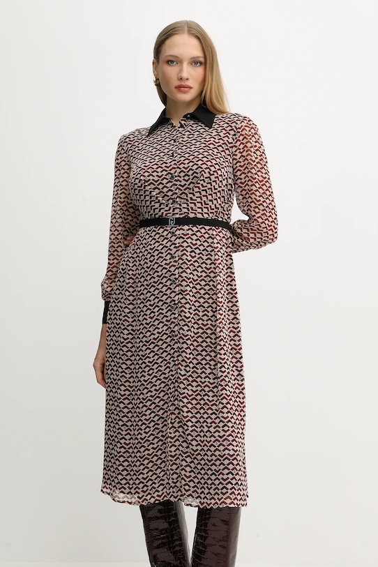 Haljina Liu Jo bordo MF5066.TS116