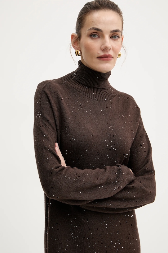 Liu Jo sukienka brązowy MF5484.MA27R