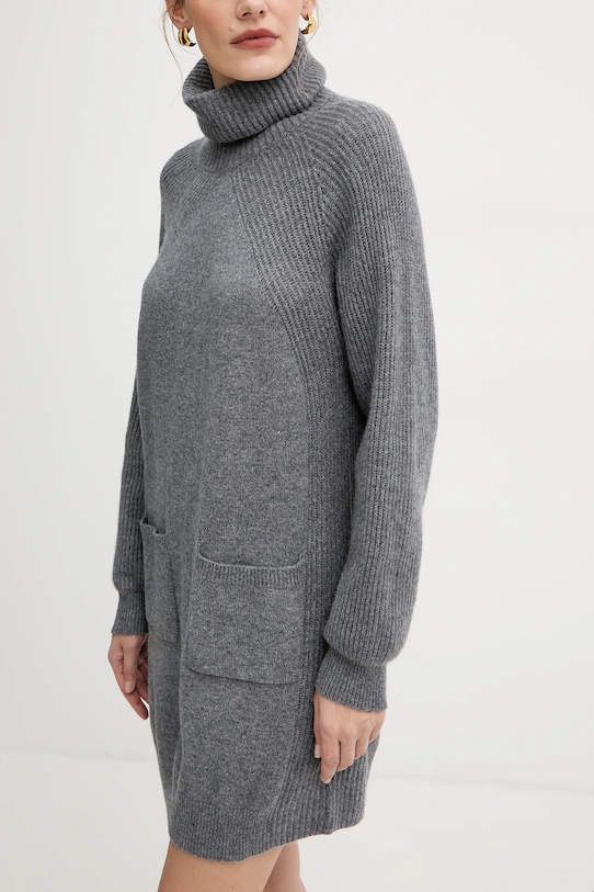 Вовняна сукня Liu Jo сірий MF5063.MS009