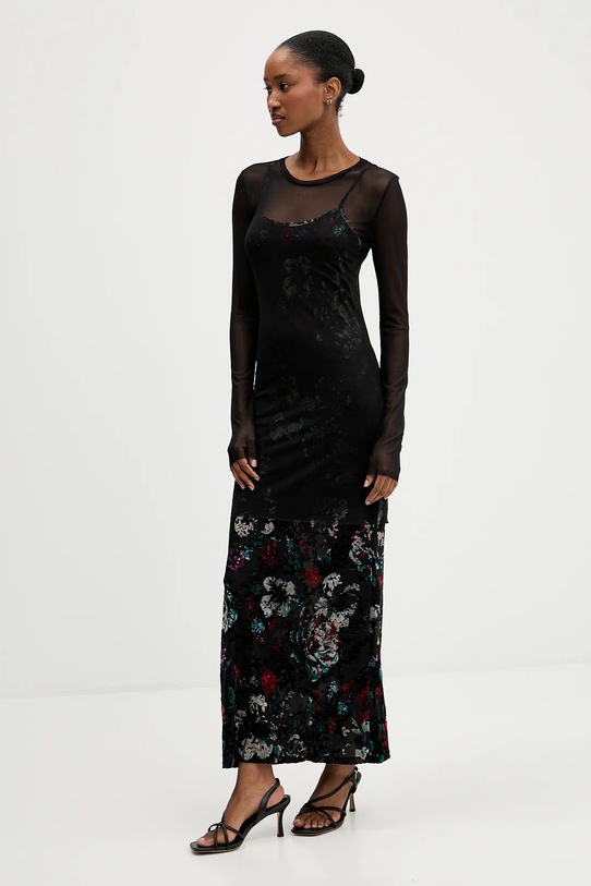 Desigual sukienka CASSIDY wzorzyste czarny 25WWVK11