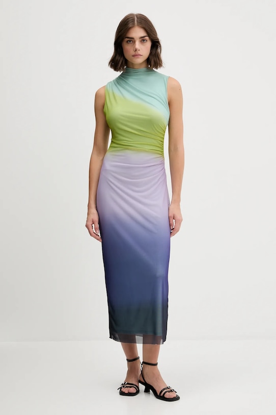 Desigual sukienka LOLA wzorzyste fioletowy 25WWVK18