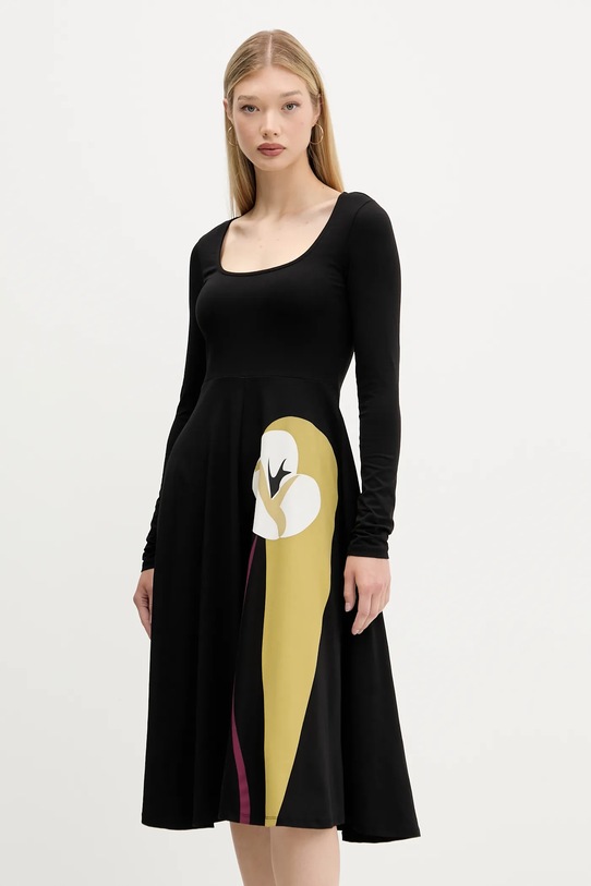 Desigual sukienka LIRIO 25WWVK29 czarny AW25