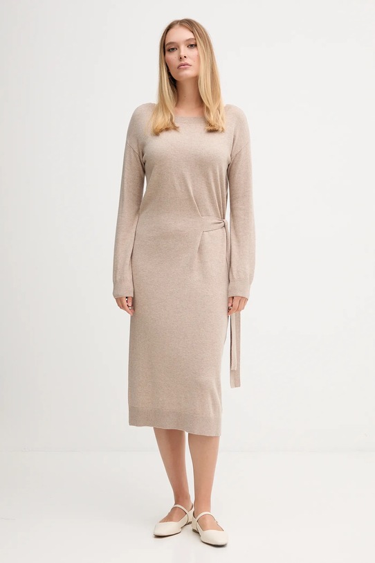 Gaudi sukienka casual beżowy 521FD13001